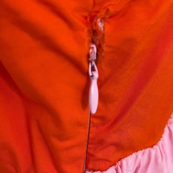 The Get Barbie Colorblock Pink/ Red Cotton Mini Dress S - Picture 9 of 9